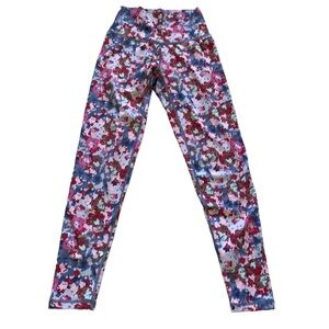 Aerie floral athletic workout leggings Sz S Perite Chill Play Move Machine Wash